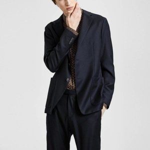 Theory Cashmere Simons Jacket in Tailored Flannel